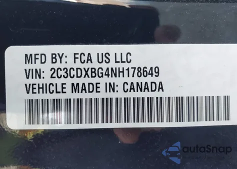 2022 Dodge Charger Sxt Rwd from USA, damaged, VIN 2C3CDXBG4NH178649